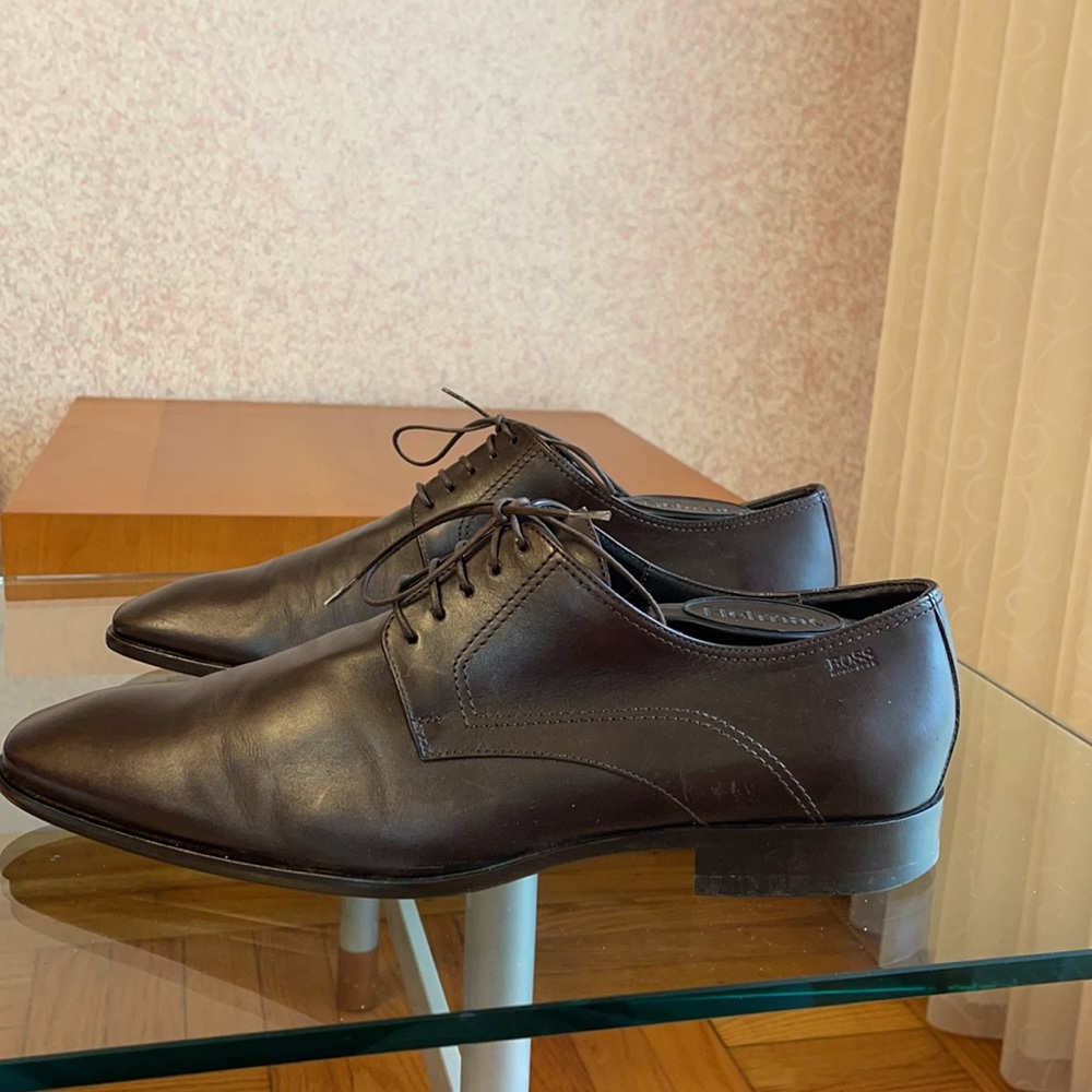 Classic leather Hugo Boss dress shoes